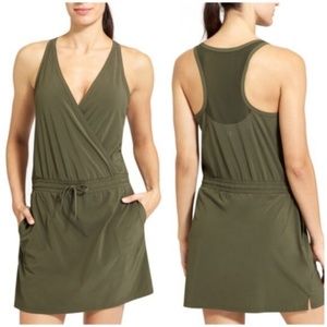 Athleta Olive Green Take a Hike Skort Dress